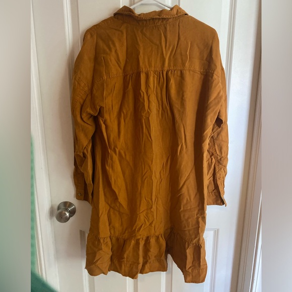 Anthropologie Pilcro Chambray Tunic Dress - Size Small Color Bronze - Picture 6 of 9
